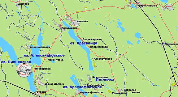 Место проведения Российского Рыболовного Марафона 2007